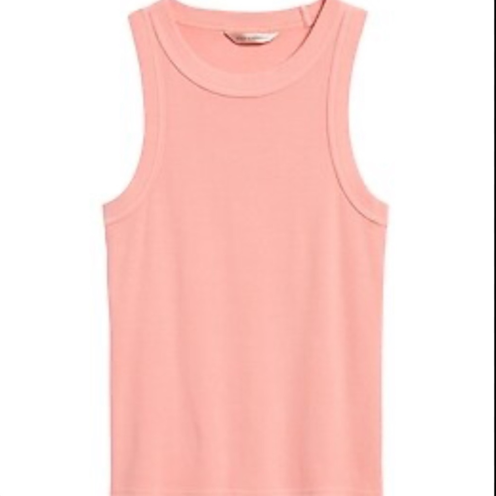 Banana Republic Coral ribbed Tank Top